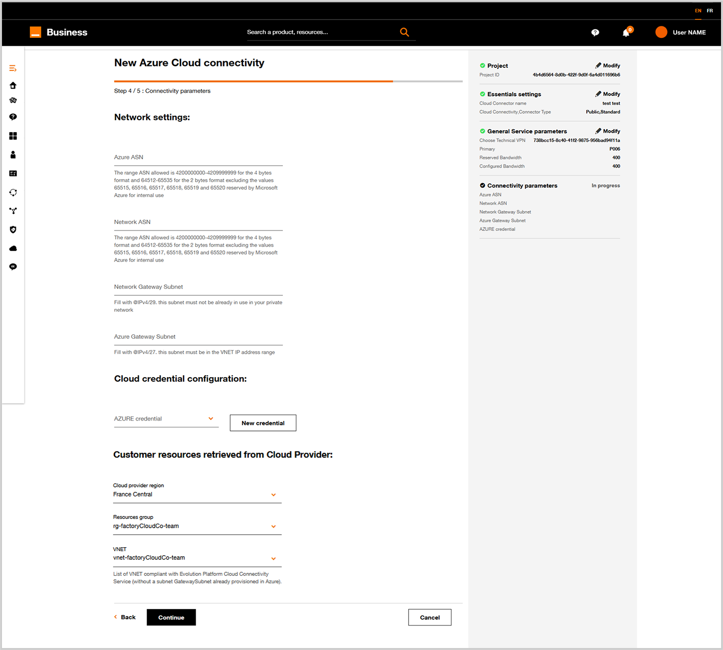 Technical Virtual Private Network selection.