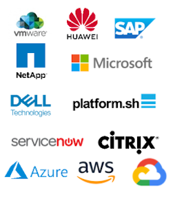 logos of cloud partners