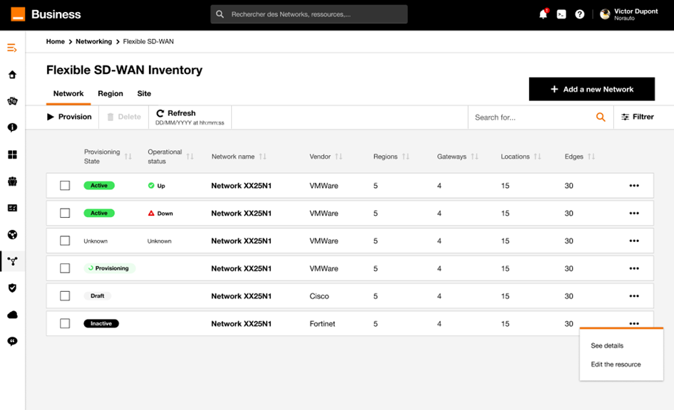 Flexible SD-WAN General inventory